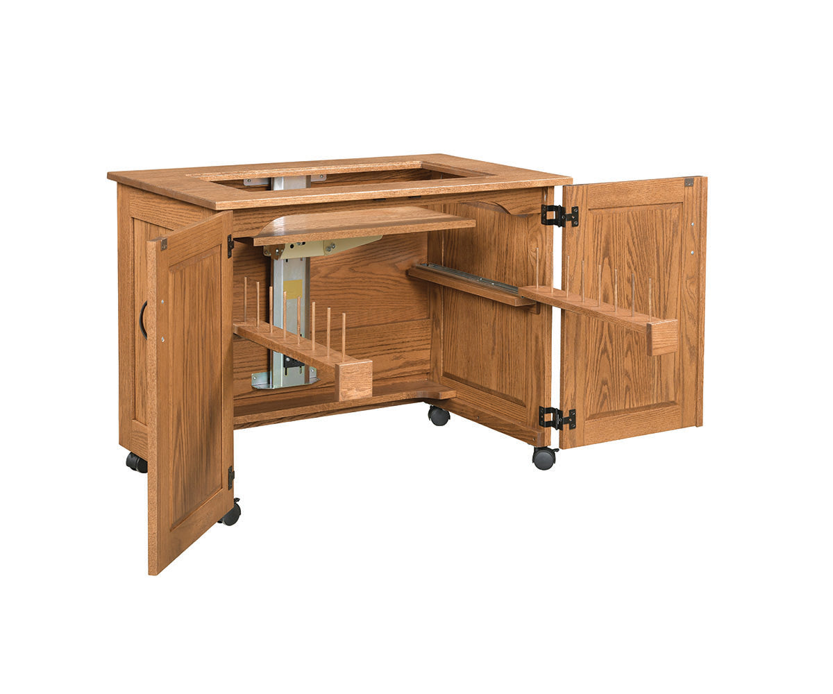 Extra Large Flat Top Serger Cabinet