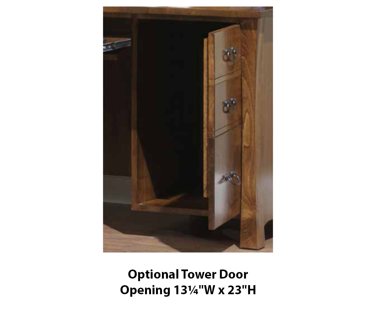 Woodland Shaker L-Desk With Hutch