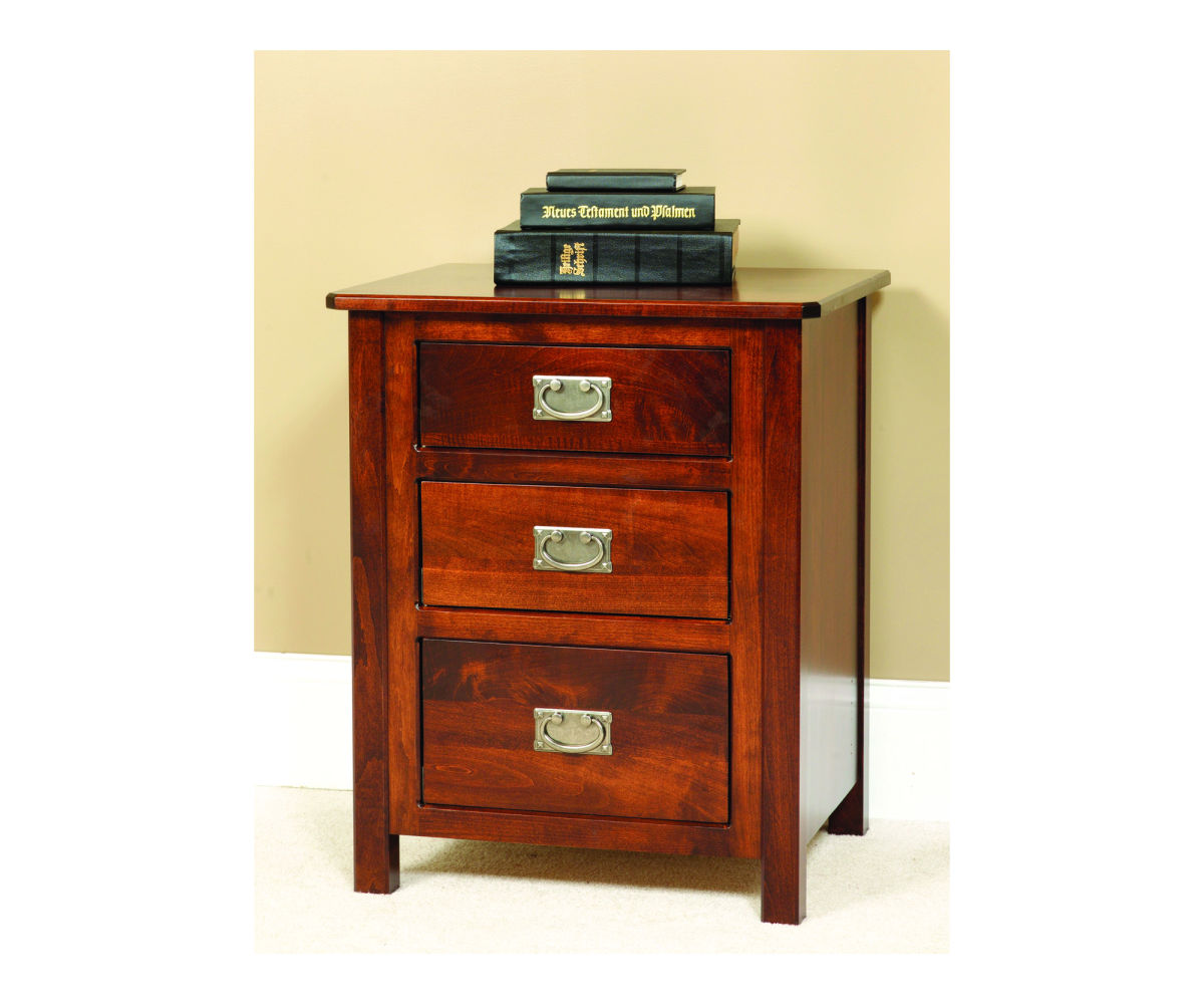Cornwell Three Drawer Nightstand