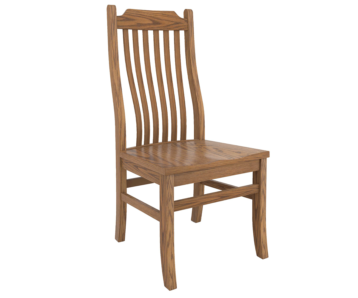 46C Mission 6-Slat Chair