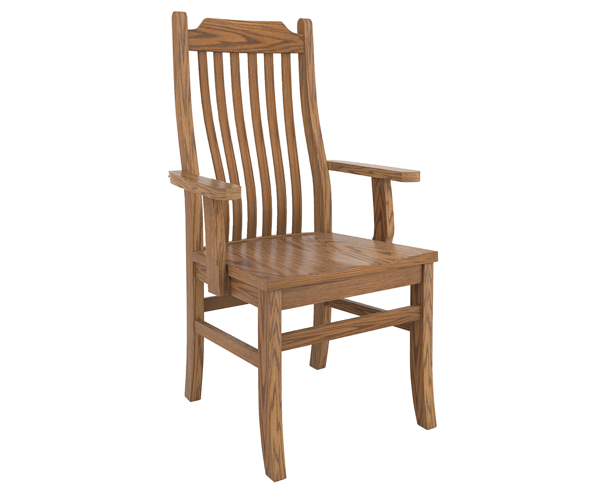 46C Mission 6-Slat Chair