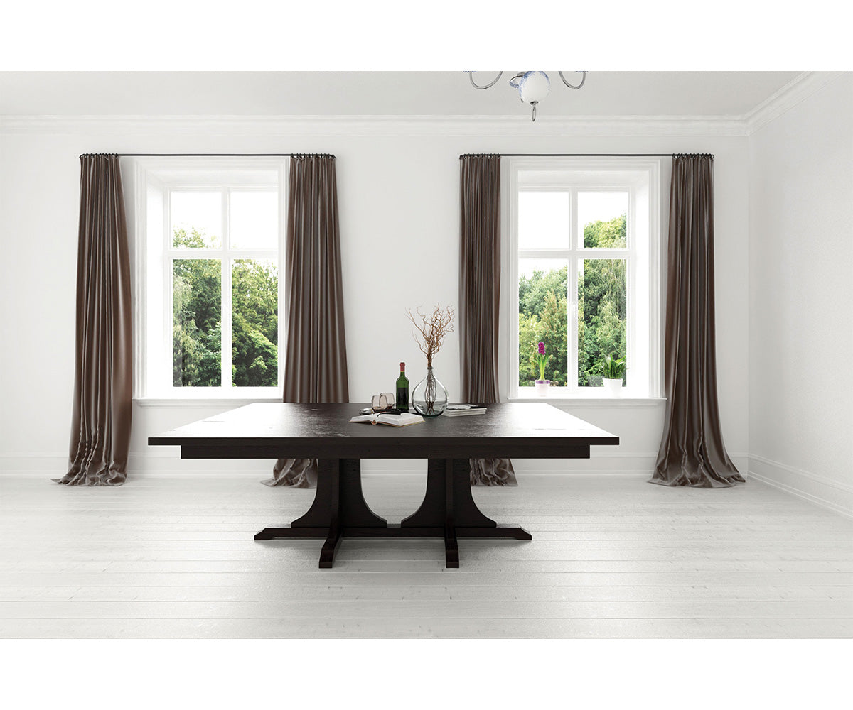 Hermie's 652 Mission Double Pedestal Table - View 2