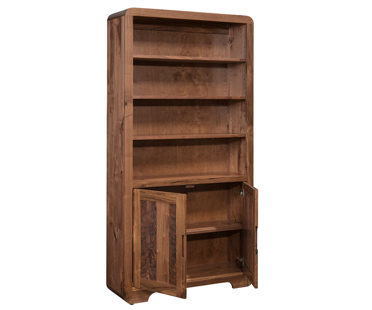 Europa Bookcase With Doors - 36"W