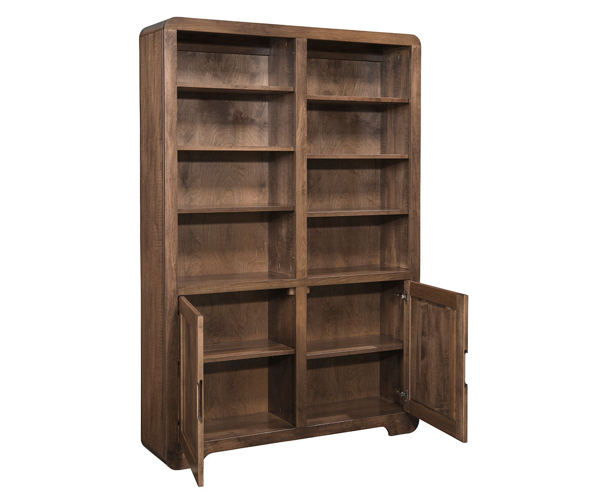 Europa Bookcase With Doors - 48"W