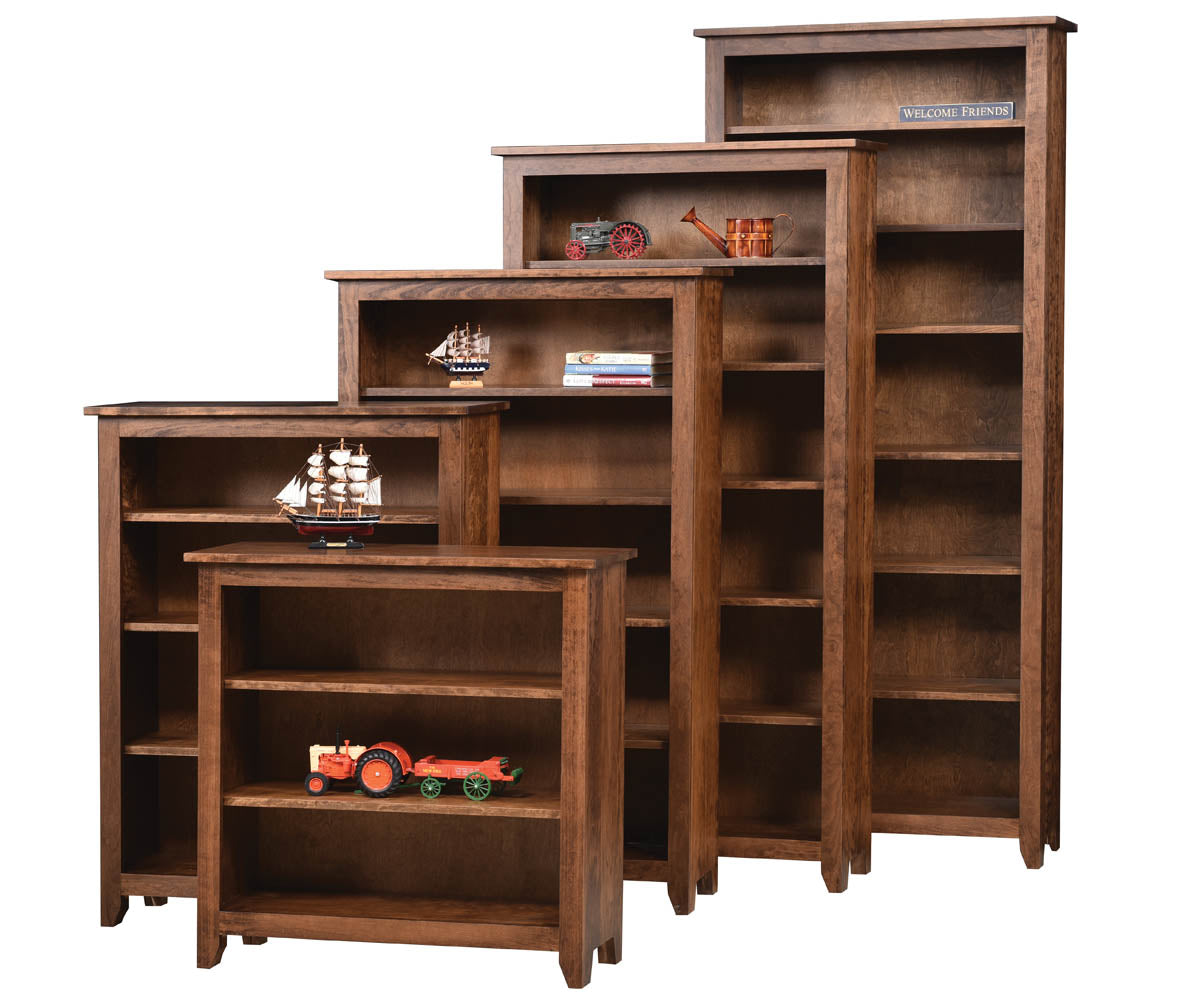 Modern Mission Open Bookcase - 72"W