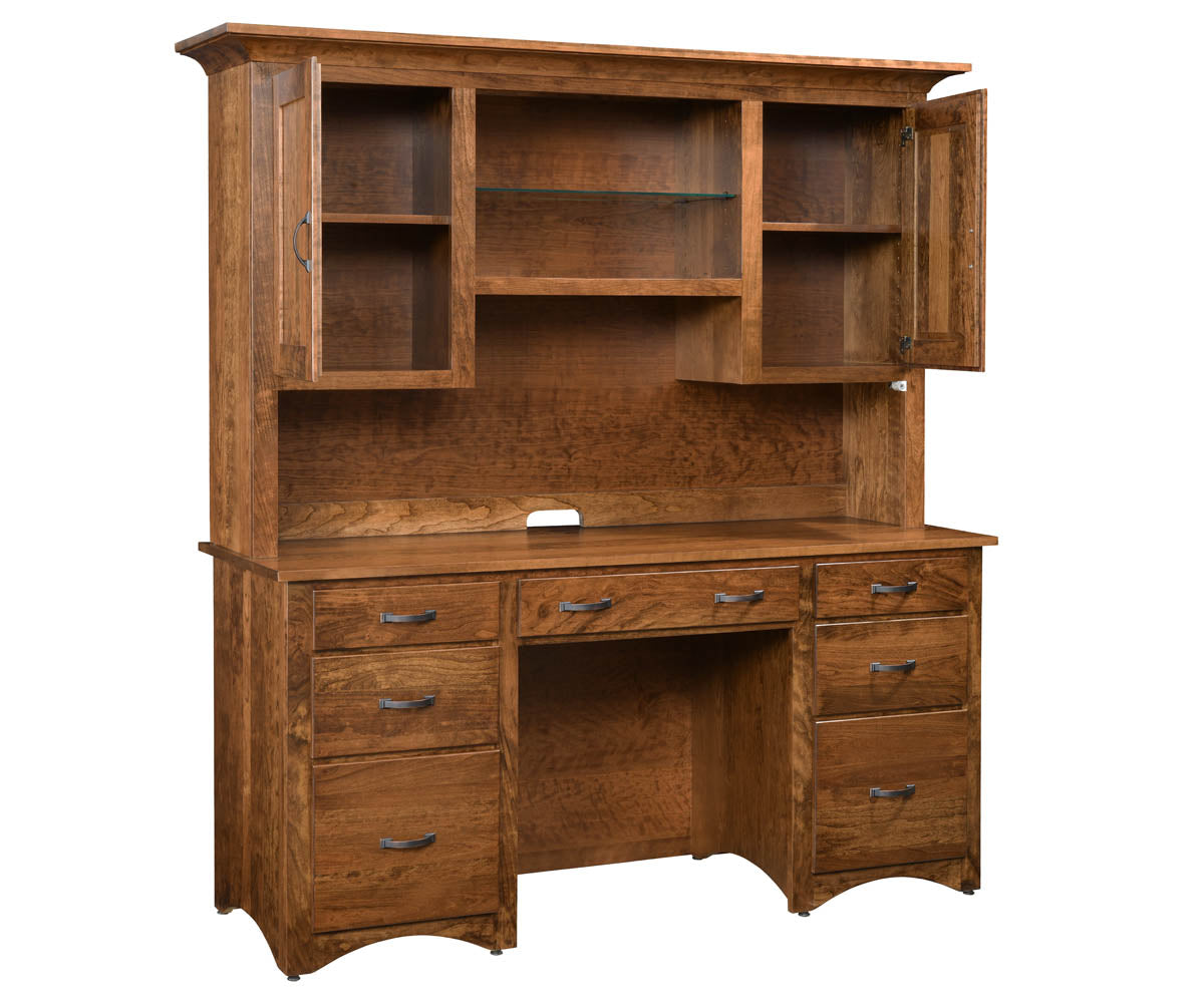 Shaker Desk With Hutch