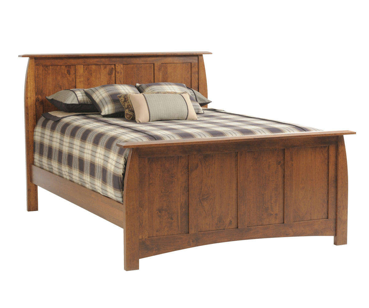 Millcraft Bordeaux Panel Bed - Amish Handcrafted Solid Wood