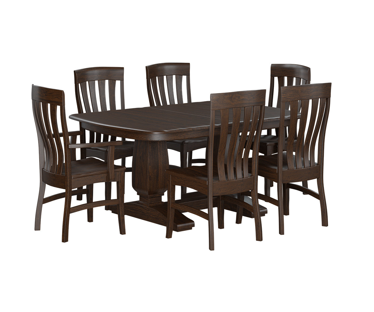 Basset Double Pedestal Table