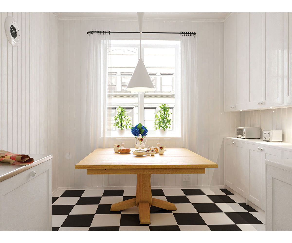 Hermie's Beveled Shaker Single Pedestal Table - View 2