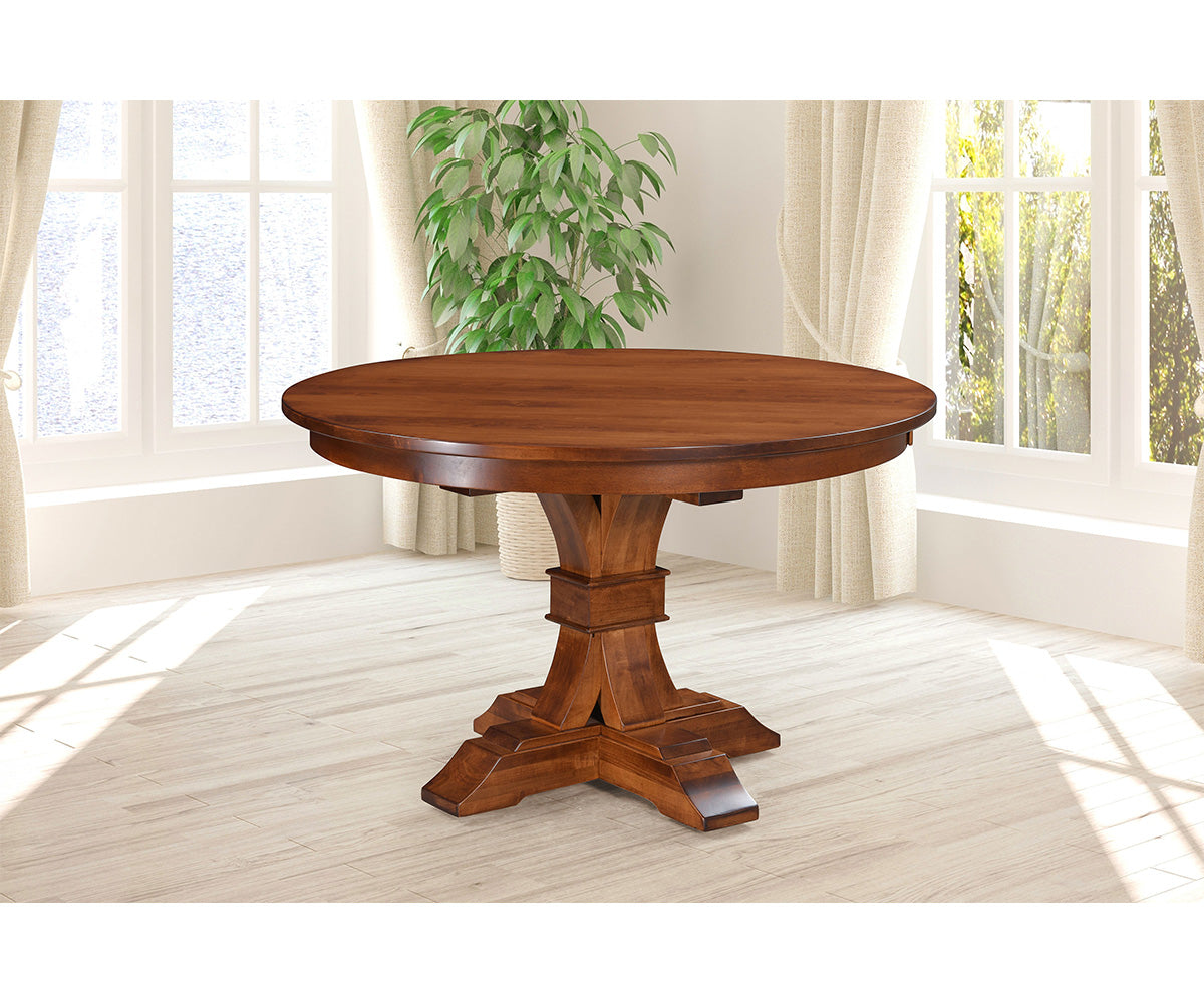 Hermie's Bowerstown Single Pedestal Table - View 2