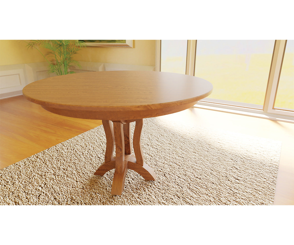 Hermie's Bridgeport Single Pedestal Table - View 2