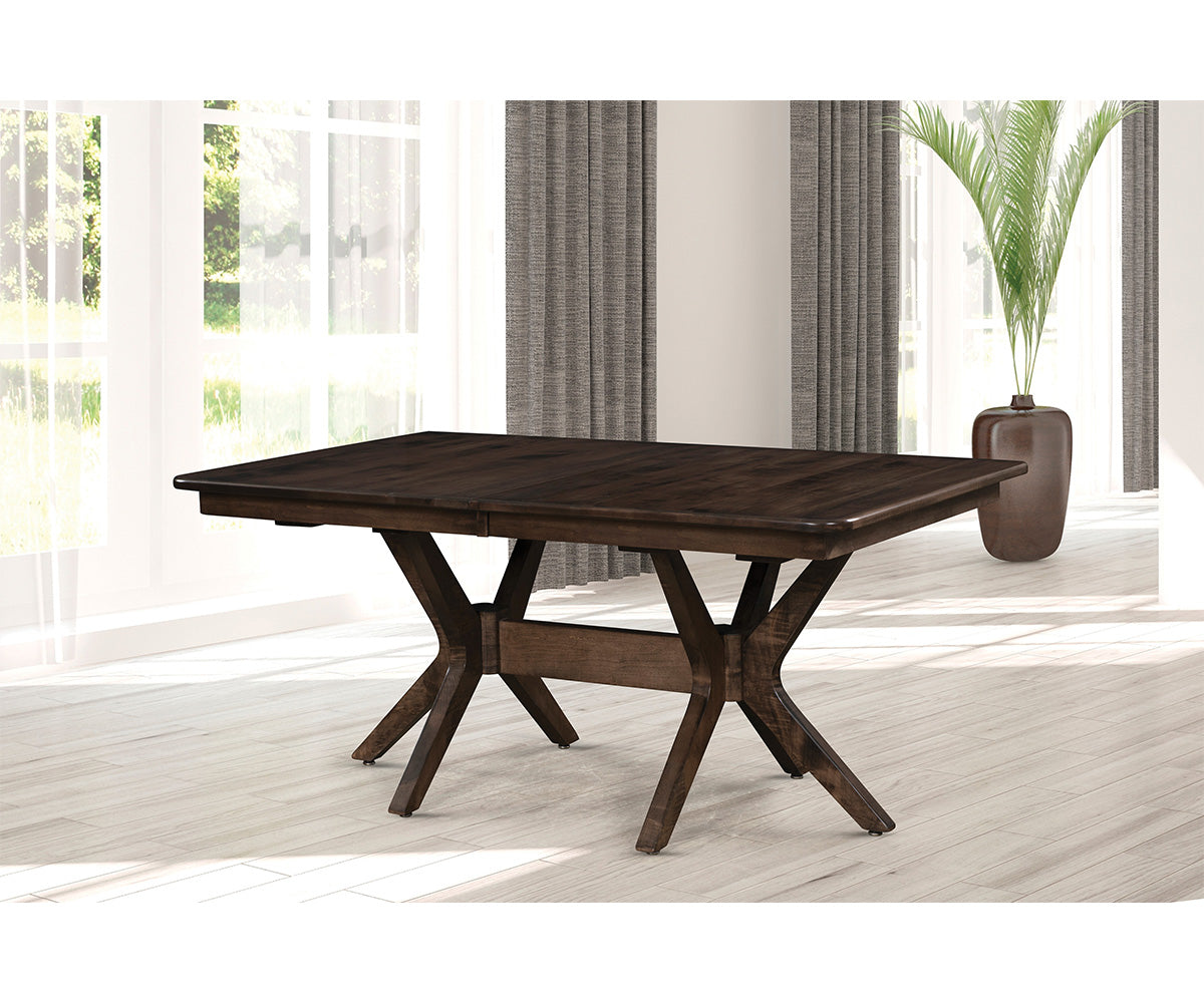 Hermie's Burdock Double Pedestal Table - View 2