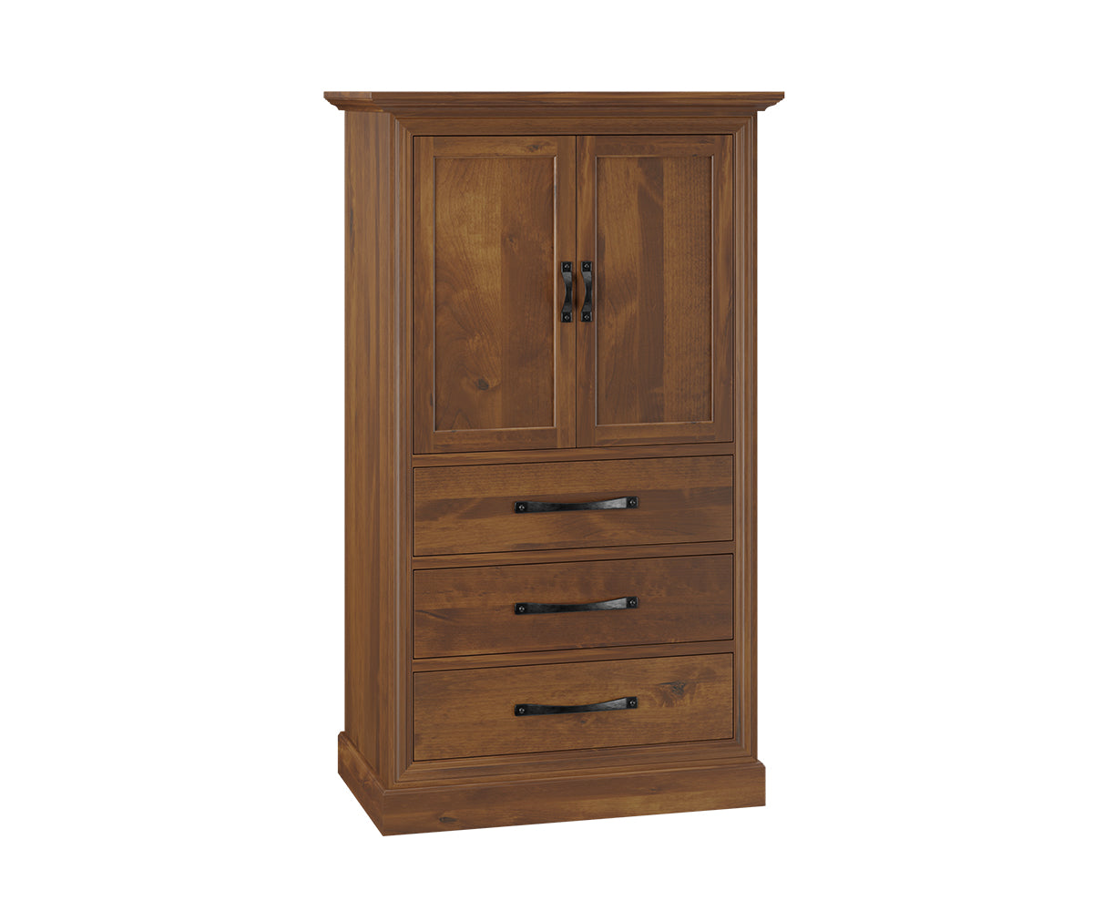 Millcraft Cades Cove Armoire - Amish Handcrafted Solid Wood