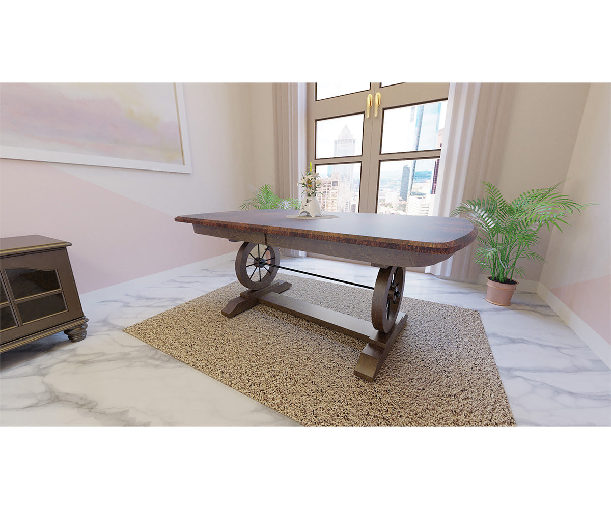 Hermie's Conestoga Double Pedestal Table - View 2
