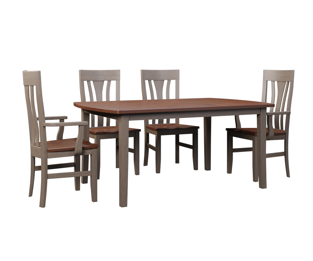 Curved Shaker Leg Table
