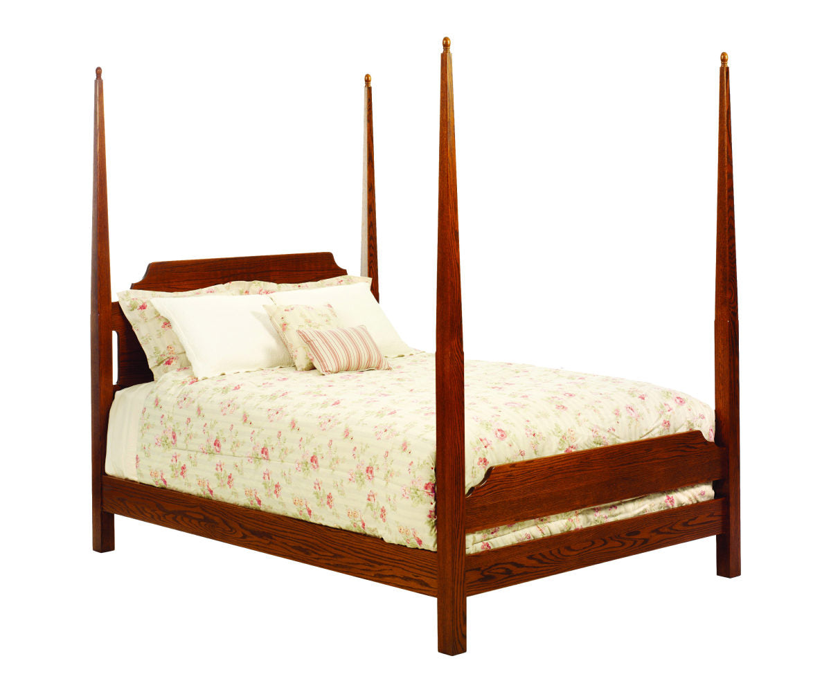 Millcraft Elizabeth Lockwood Pencil Post Bed - Amish Handcrafted Solid Wood