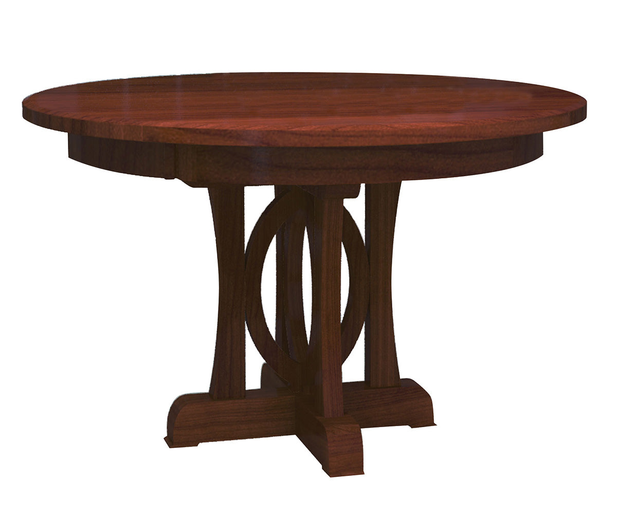 Hermie's Empire Single Pedestal Table - Amish Handcrafted Solid Wood