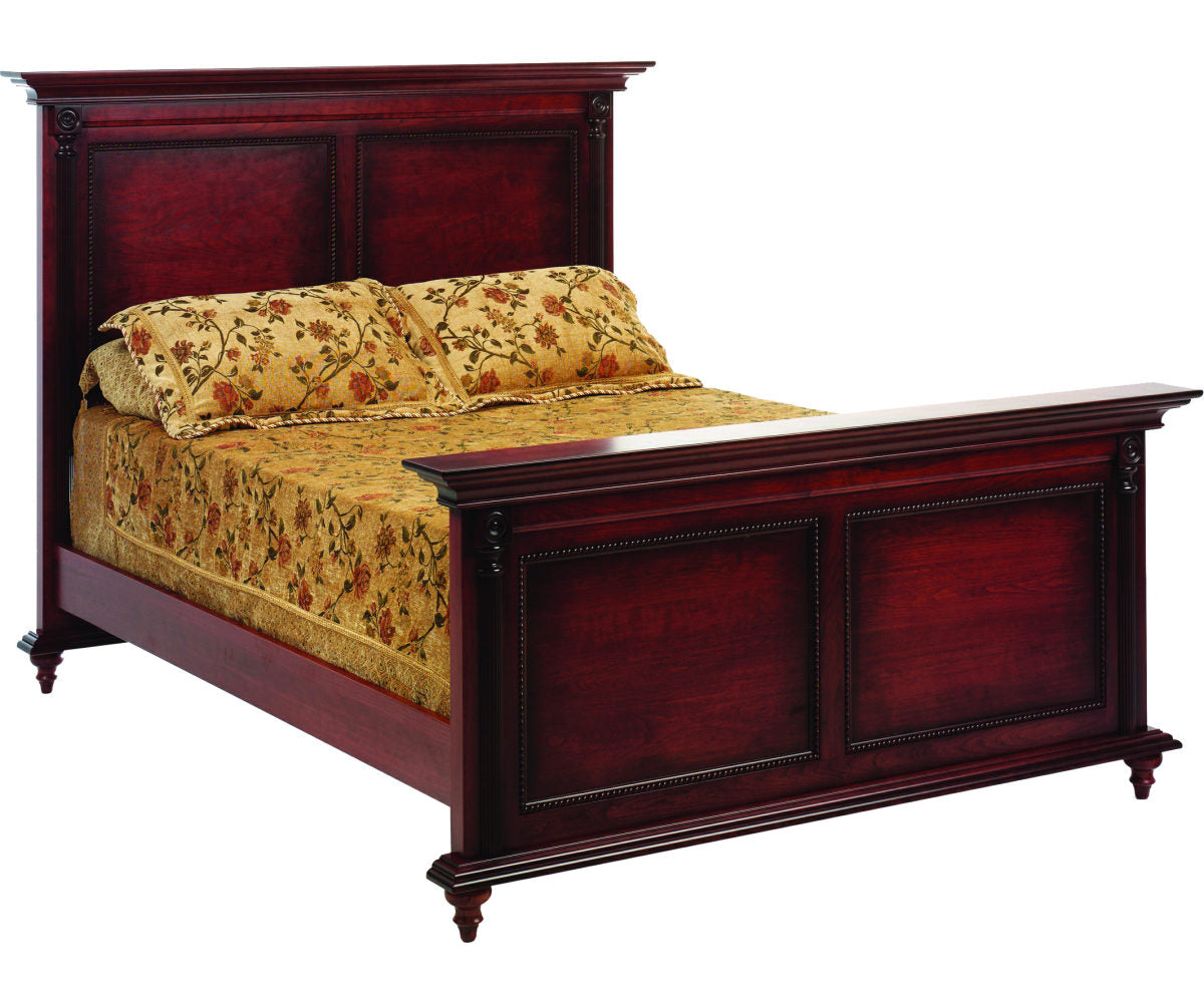 Millcraft Fur Elise Panel Bed - Amish Handcrafted Solid Wood