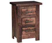 Tioga 3 Drawer Small Nightstand