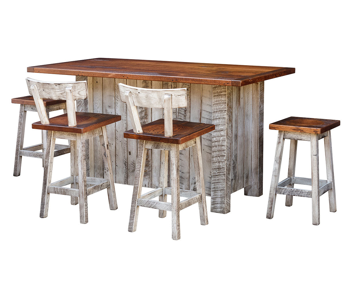 Greenville Swivel Stool with Back - Square