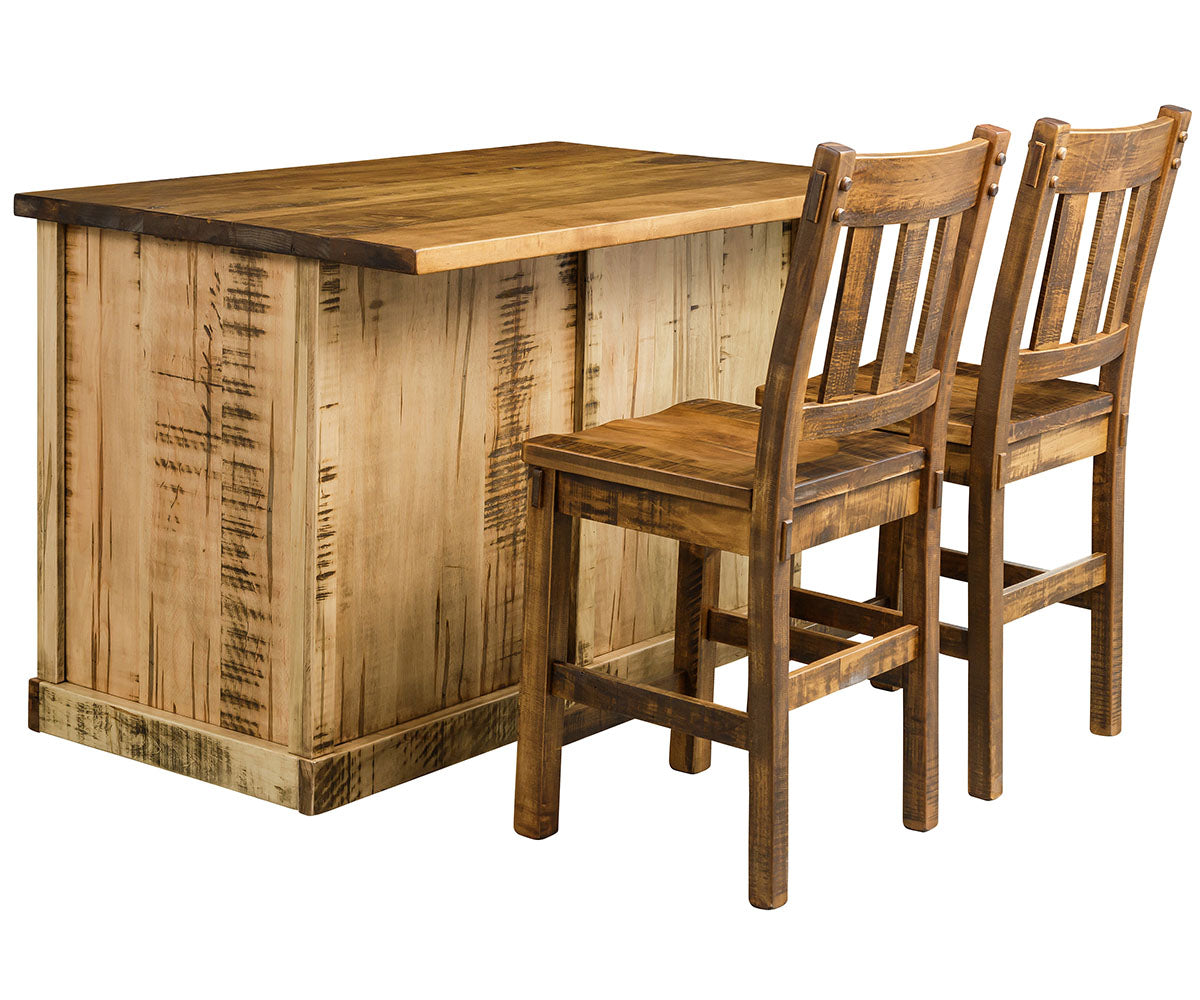 Bradmor Island With Wine Rack