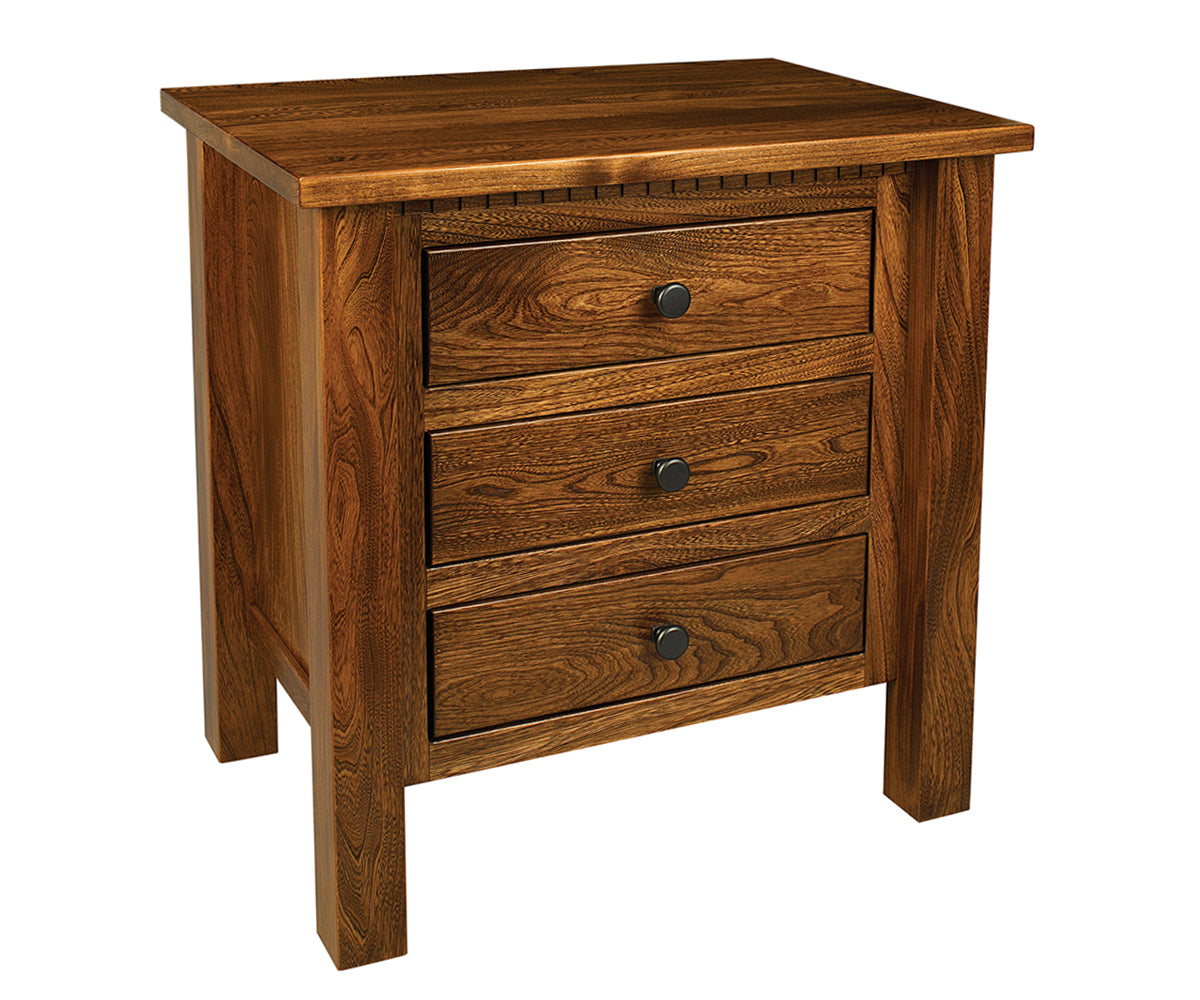 Lindholt Three Drawer Nightstand