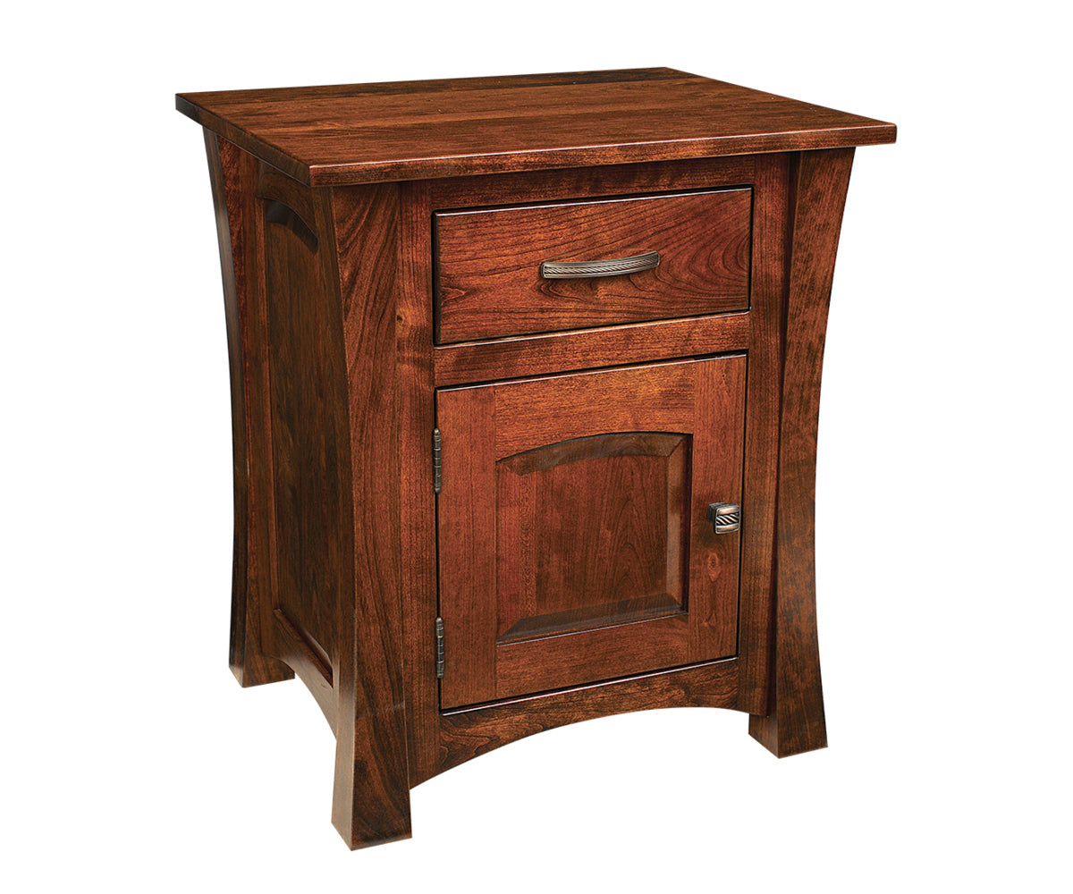 Woodbury One Drawer, One Door Nightstand