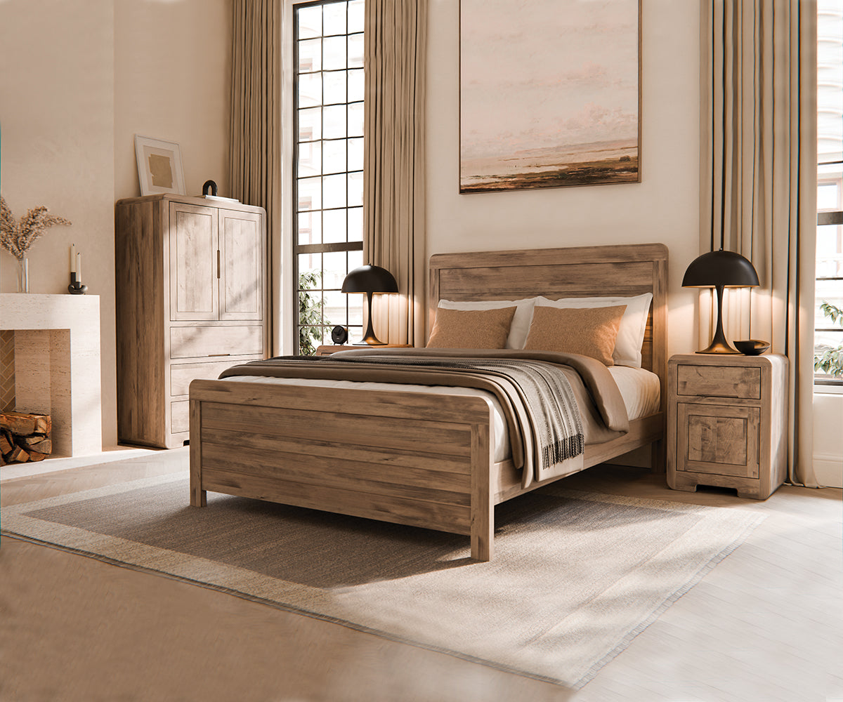 Europa 3 Drawer Nightstand