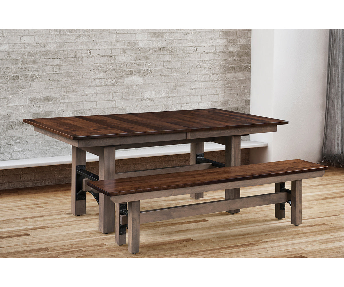 Hermie's Frontier Double Pedestal Table - View 2
