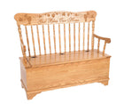 Pressback Storage Bench
