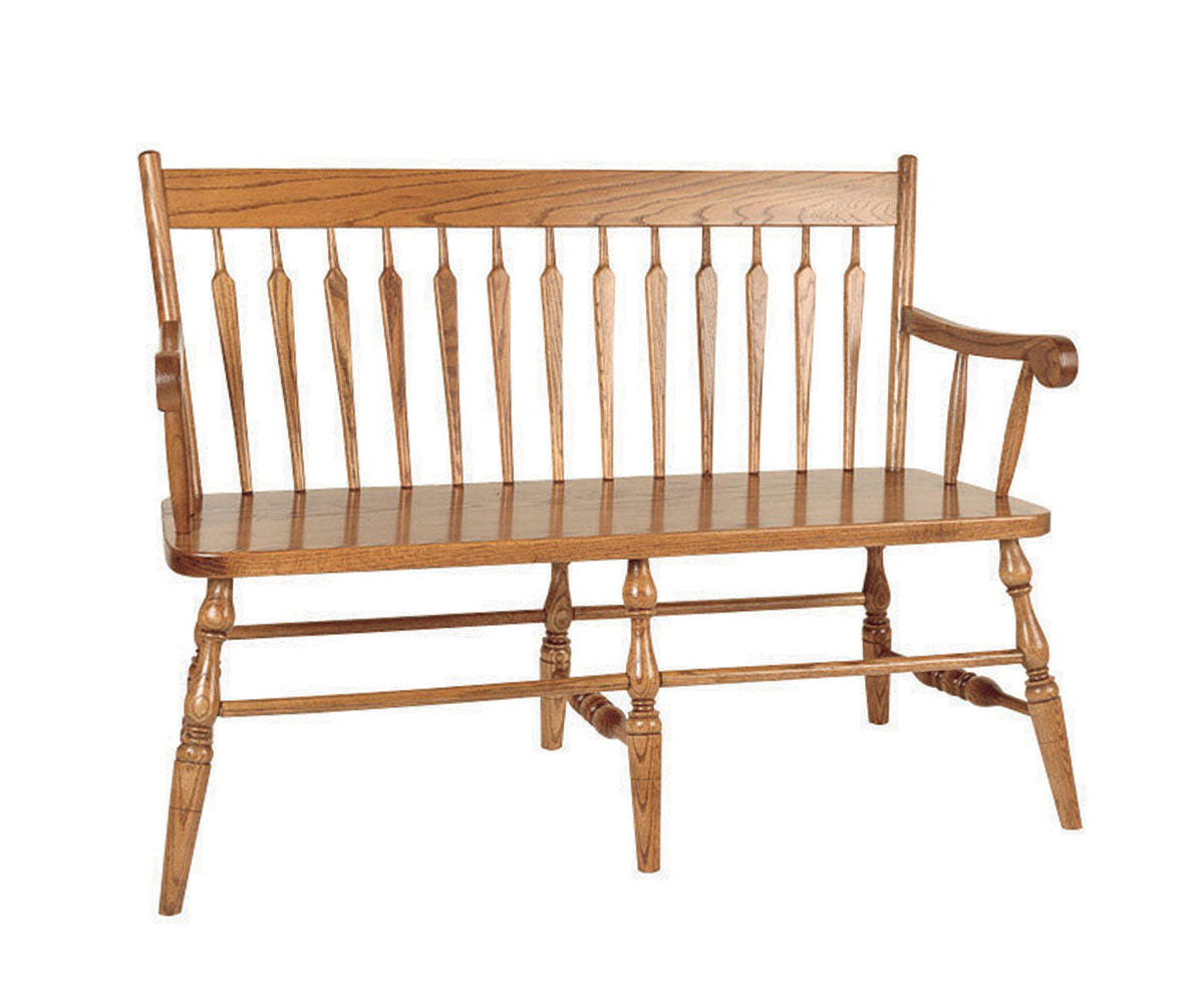 Straight Back Bench