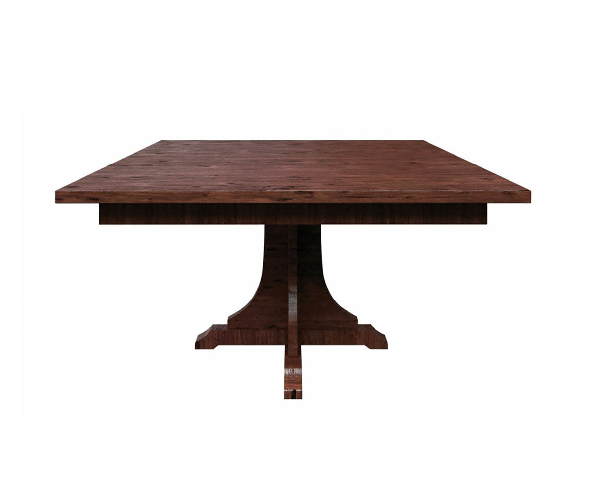 Hermie's 652 Mission Single Pedestal Table - Amish Handcrafted Solid Wood