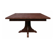 Hermie's 652 Mission Single Pedestal Table - Amish Handcrafted Solid Wood
