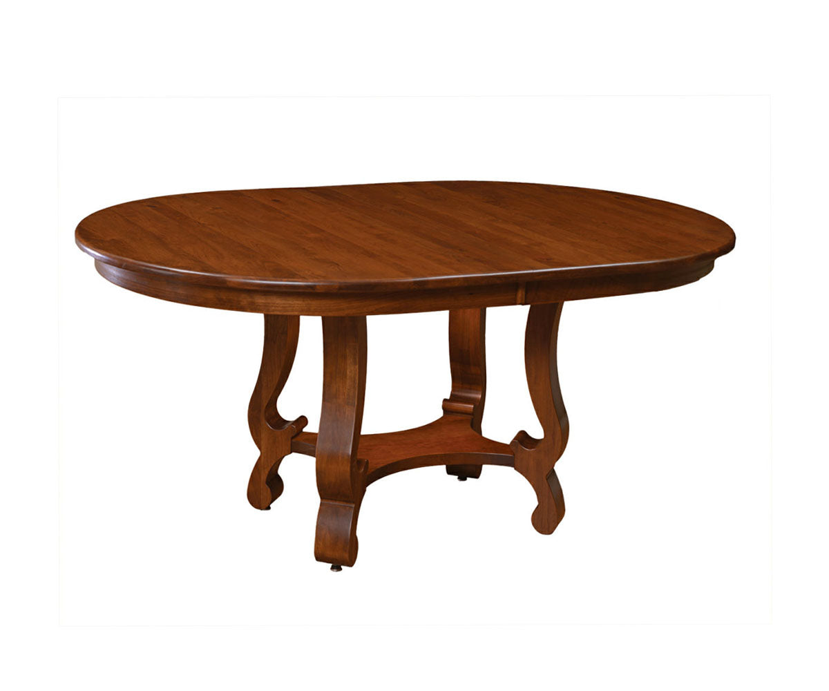 Hermie's Arlington Pedestal Table - Amish Handcrafted Solid Wood