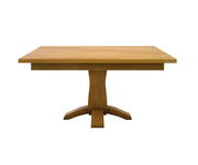 Hermie's Beveled Shaker Single Pedestal Table - Amish Handcrafted Solid Wood