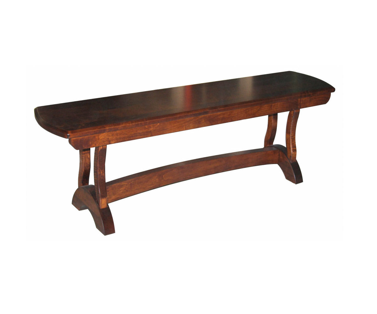 Hermie's Bridgeport Bench - Amish Handcrafted Solid Wood