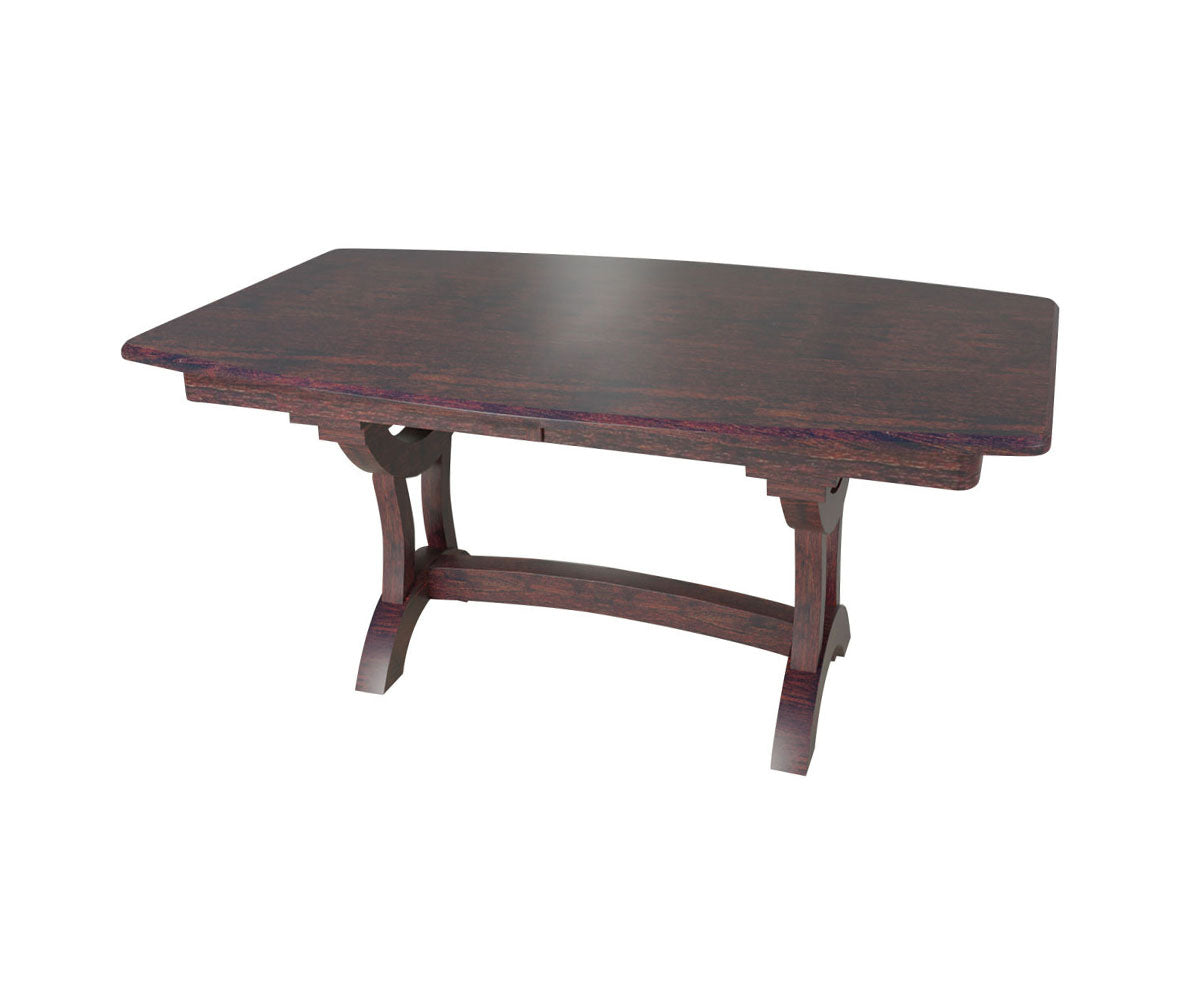 Hermie's Bridgeport Double Pedestal Table - Amish Handcrafted Solid Wood