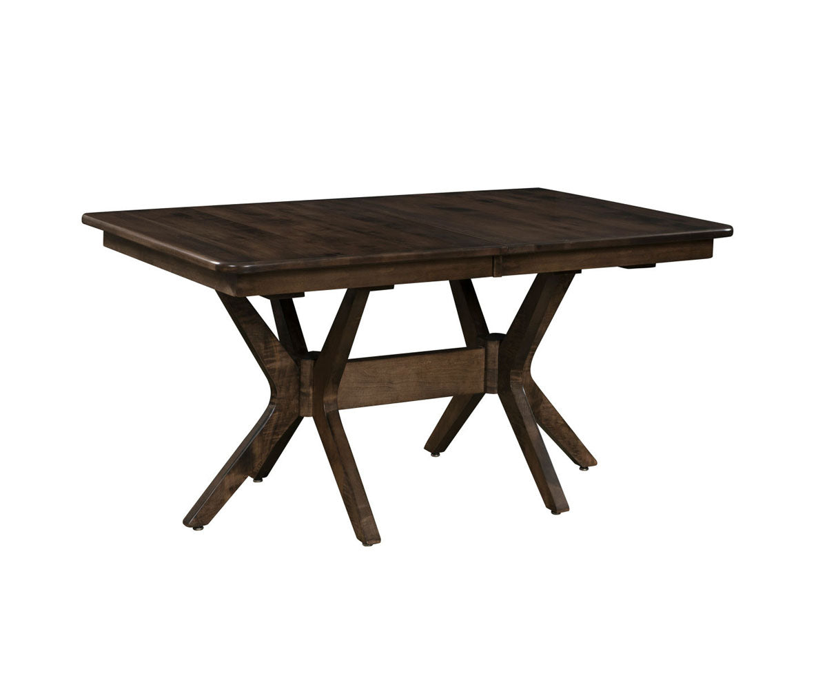 Hermie's Burdock Double Pedestal Table - Amish Handcrafted Solid Wood