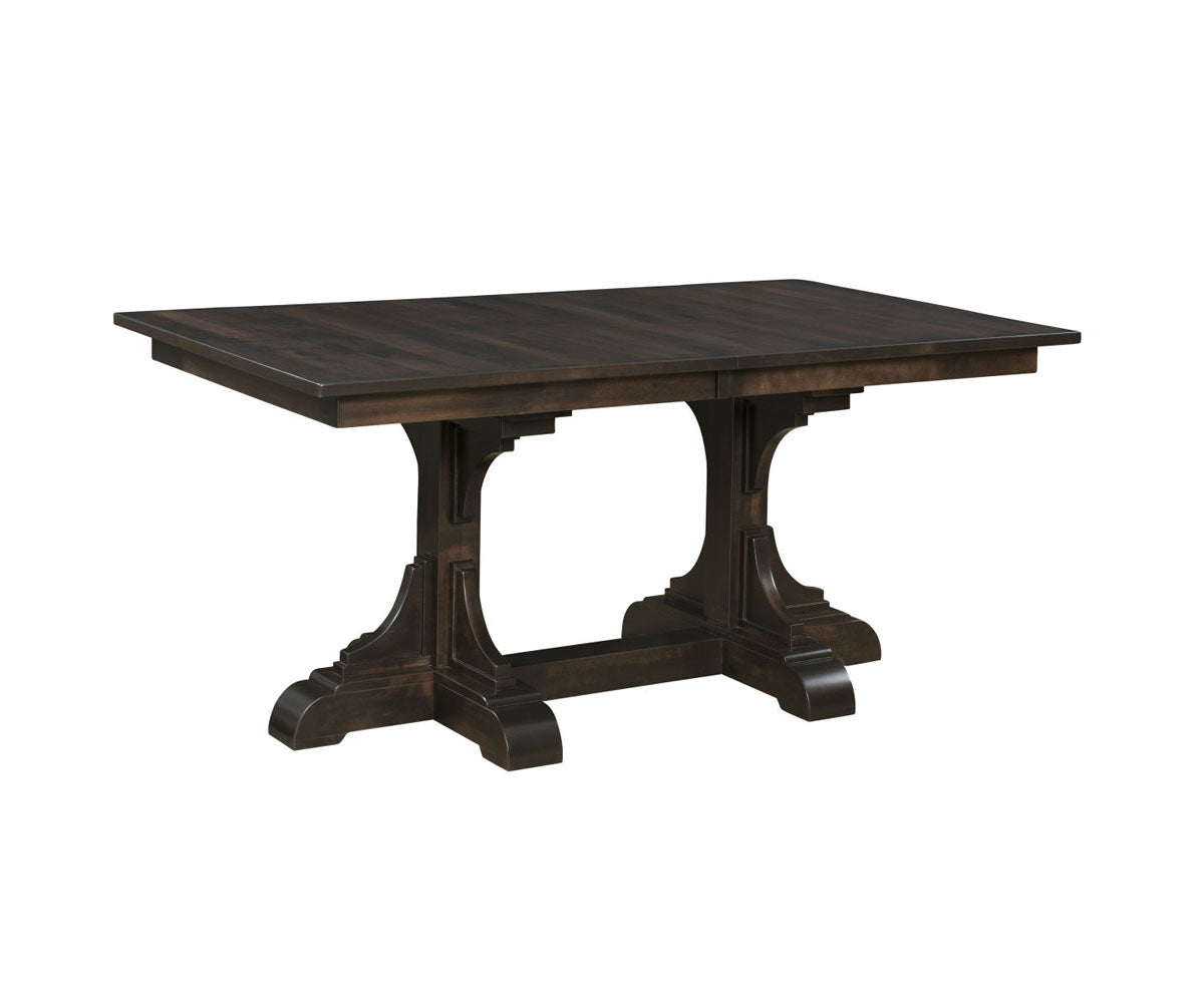 Hermie's Clifford Double Pedestal Table - Amish Handcrafted Solid Wood