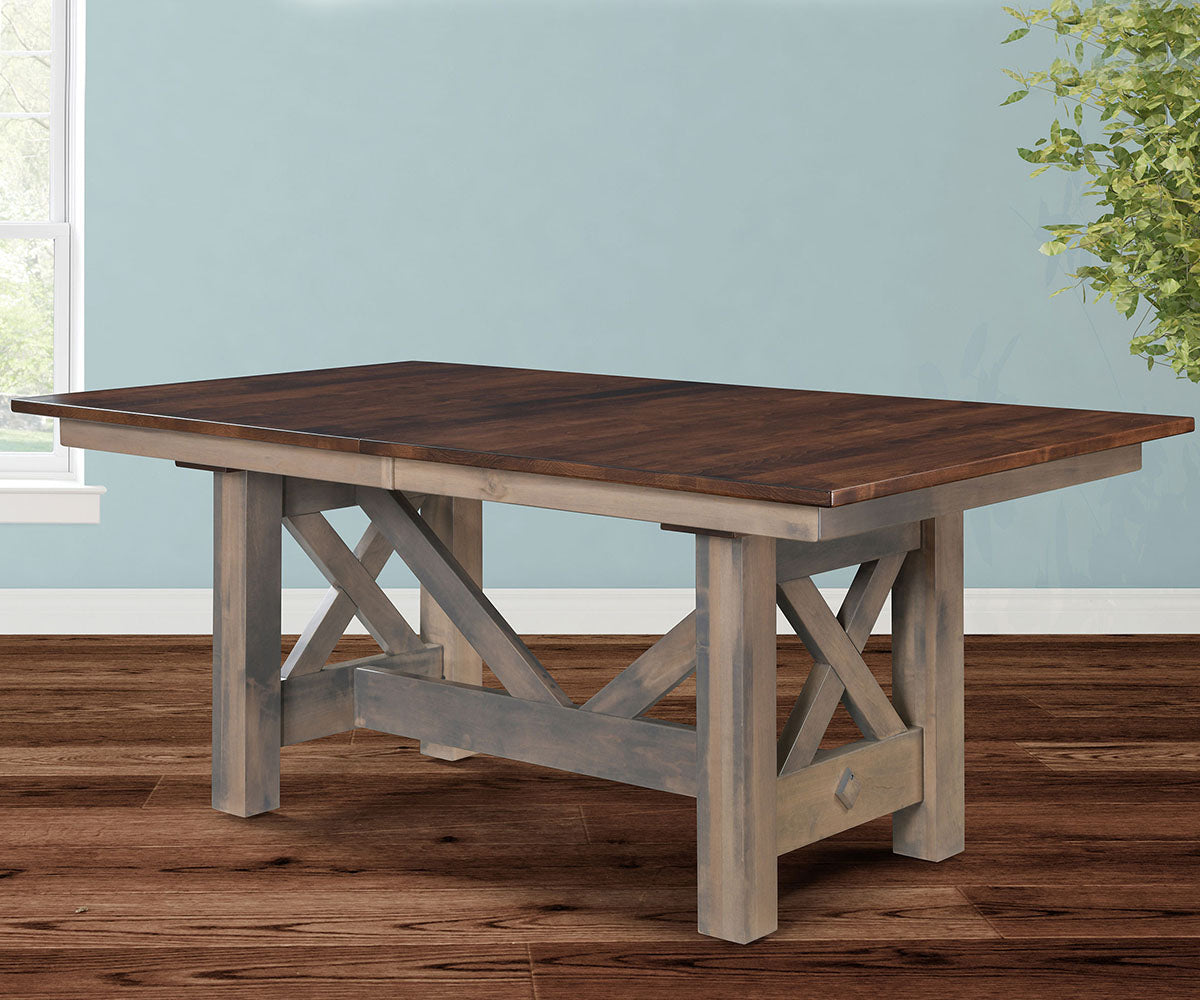 Hermie's Coastal Double Pedestal Table - View 2