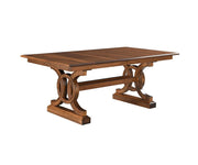 Hermie's Delta Double Pedestal Table - Amish Handcrafted Solid Wood