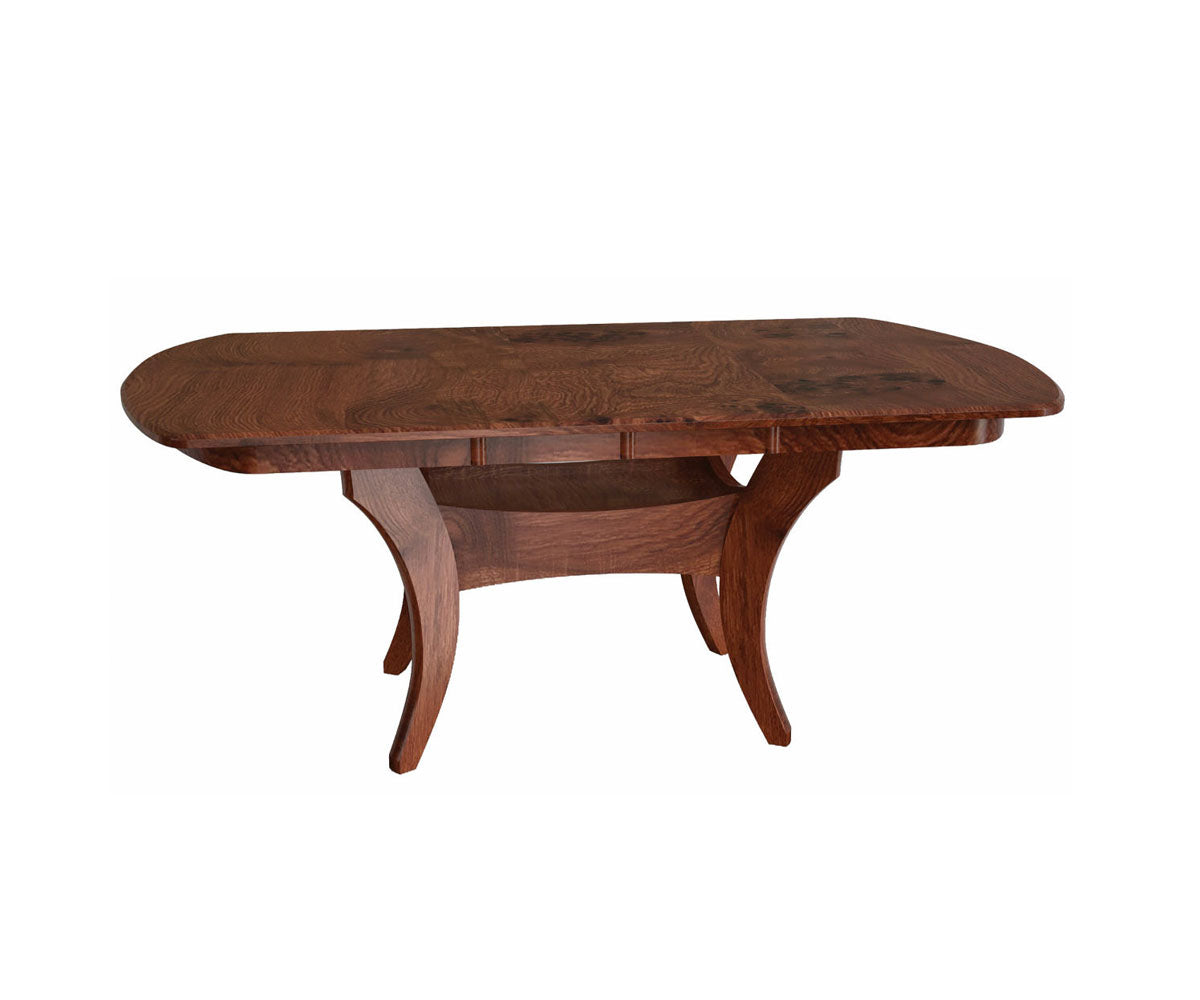 Hermie's Fenton Double Pedestal Table - Amish Handcrafted Solid Wood