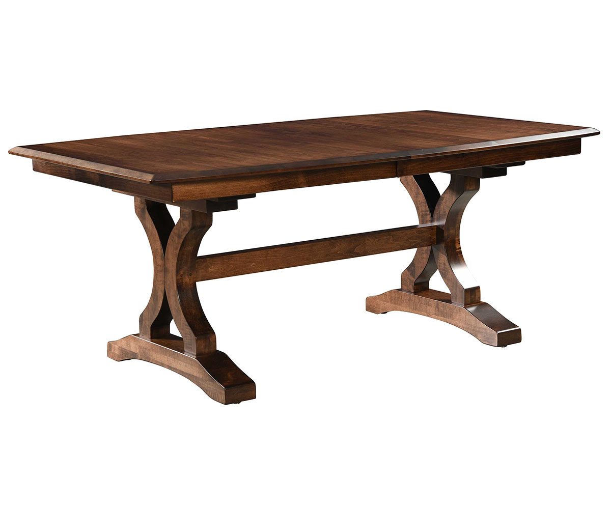 Hermie's Gatlin Double Pedestal Table - Amish Handcrafted Solid Wood