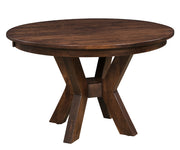 Hermie's Bradley Single Pedestal Table - Amish Handcrafted Solid Wood