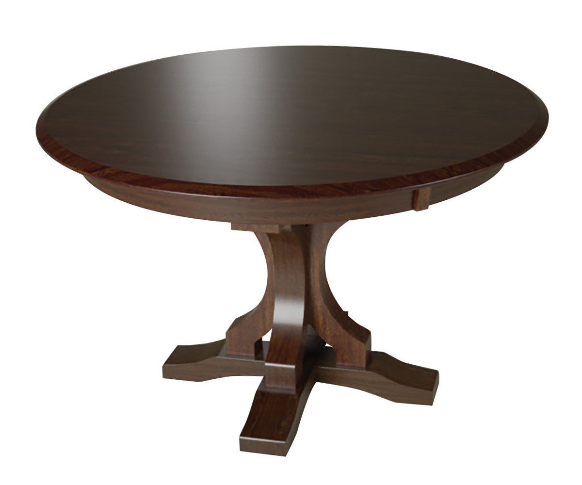 Hermie's Gatlin Single Pedestal Table - Amish Handcrafted Solid Wood