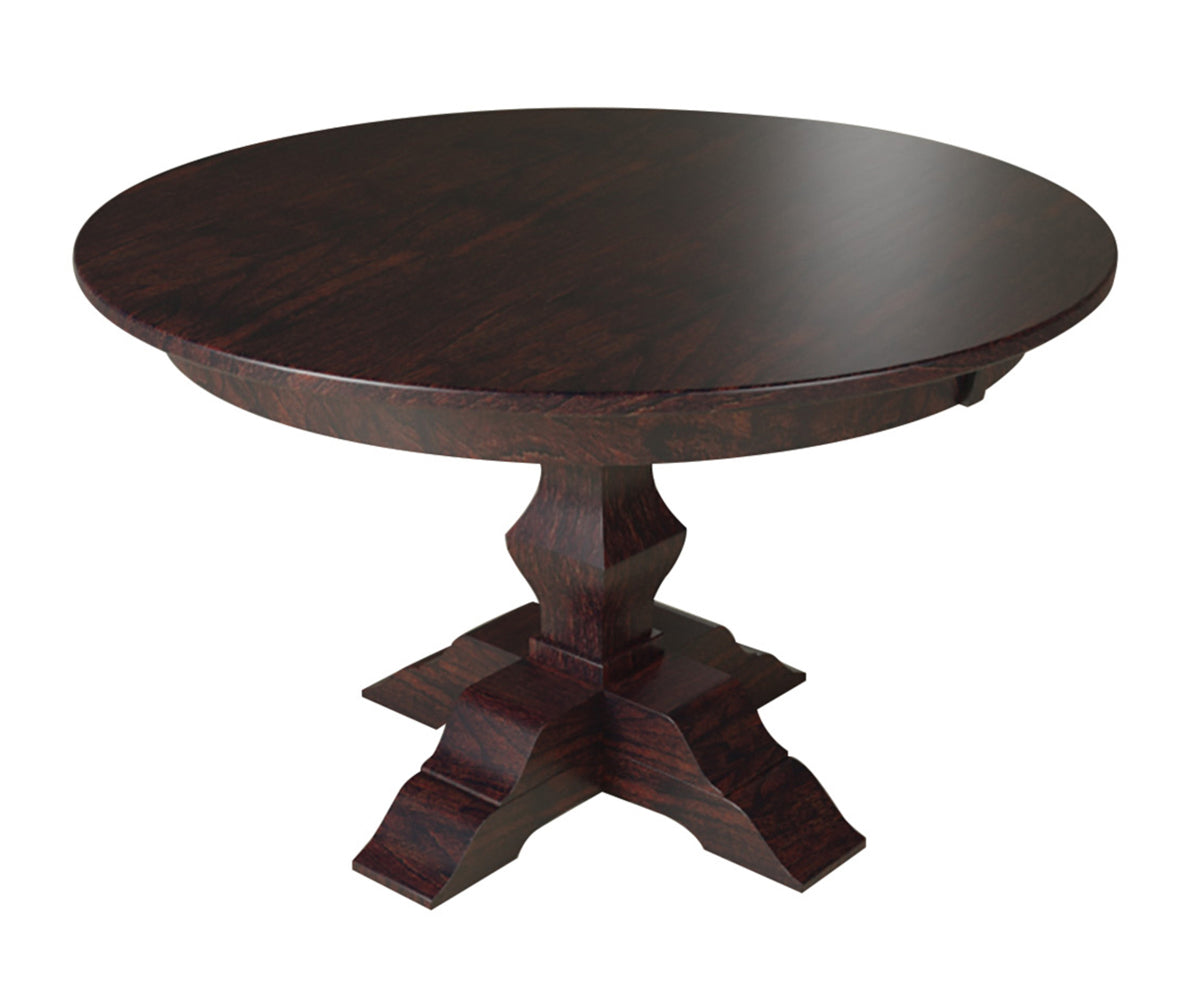 Hermie's Jessica Single Pedestal Table - Amish Handcrafted Solid Wood