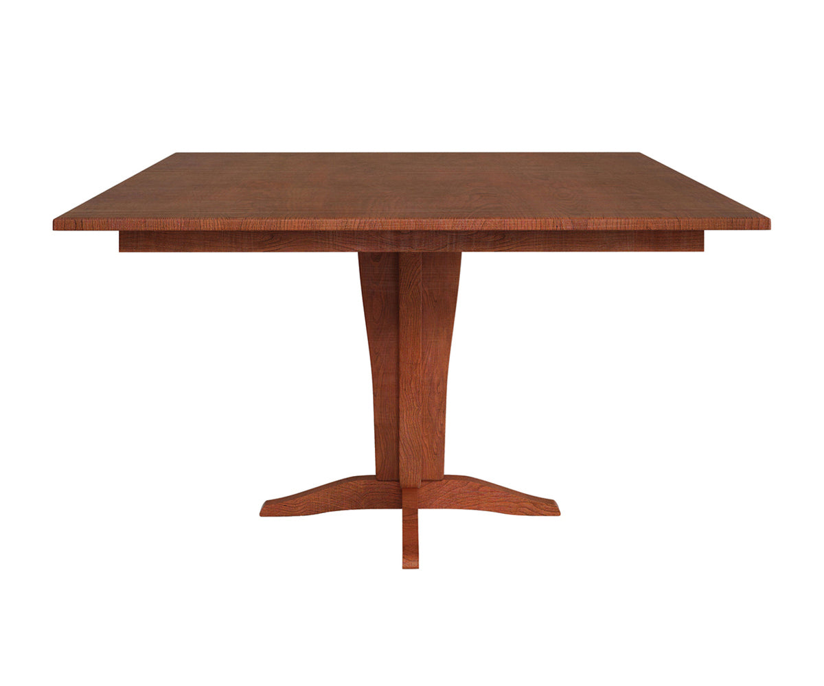 Hermie's Vintage Single Pedestal Table - Amish Handcrafted Solid Wood