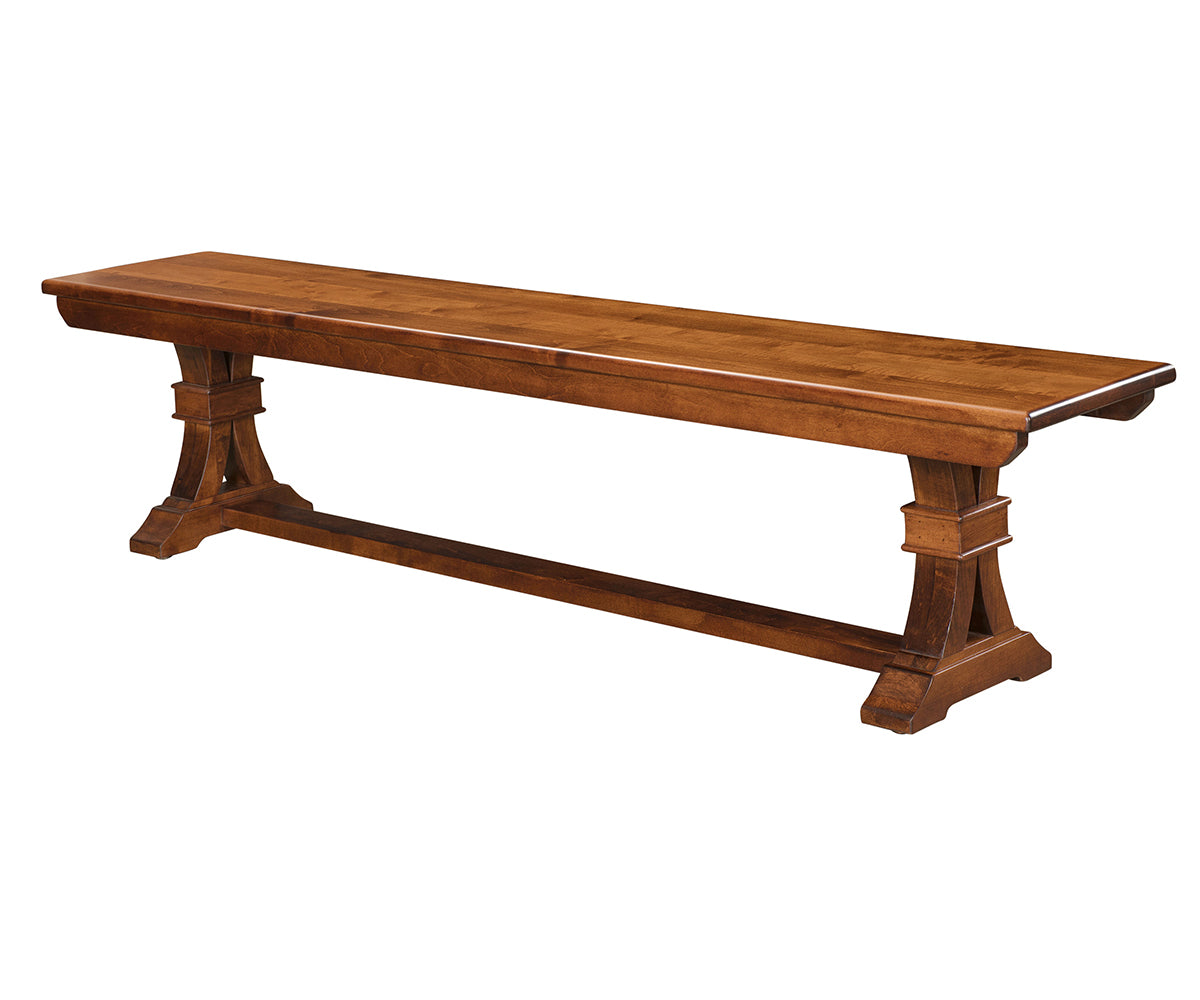 Hermie's Bowerston Bench - Amish Handcrafted Solid Wood