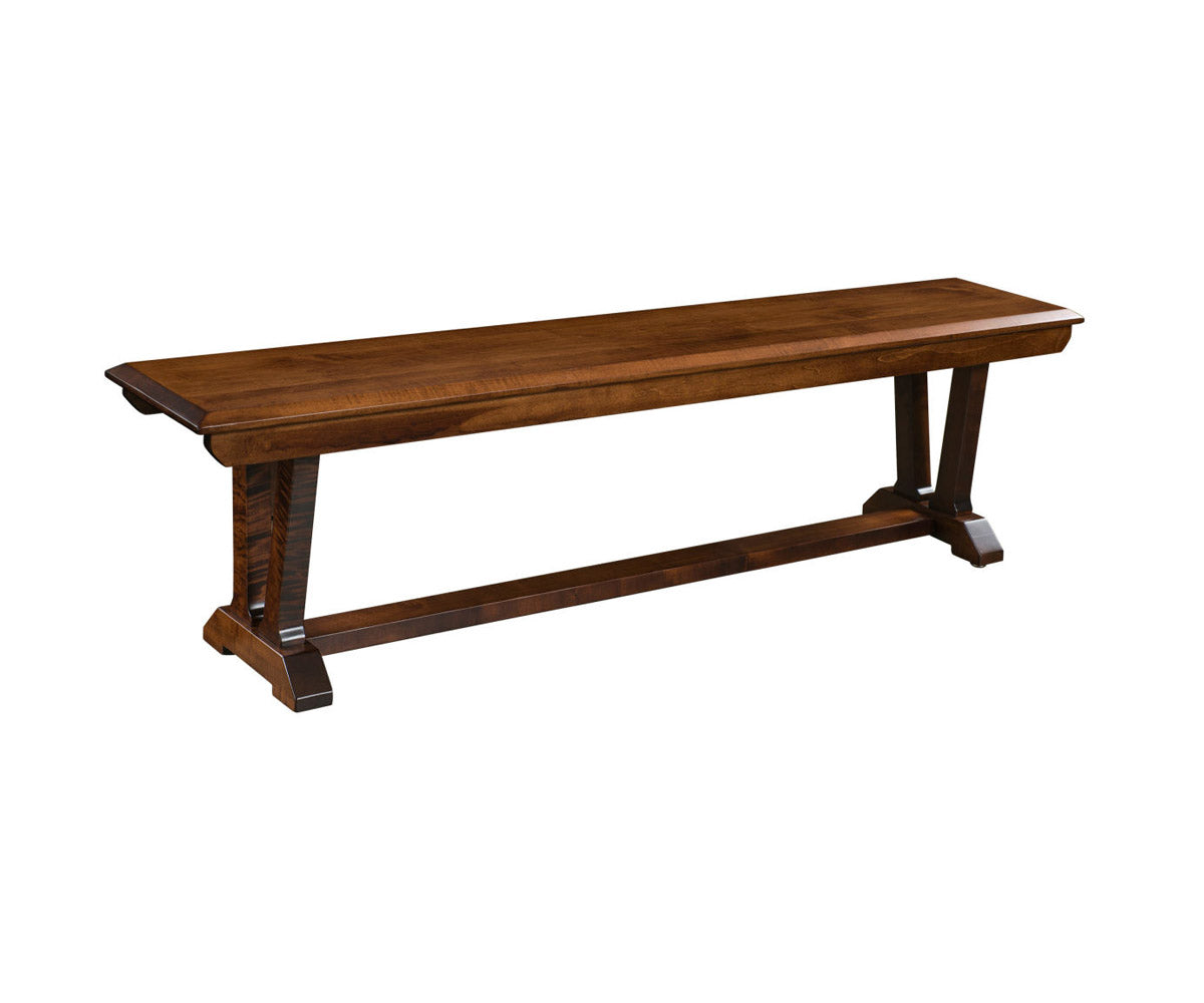 Hermie's Harper Bench - Amish Handcrafted Solid Wood