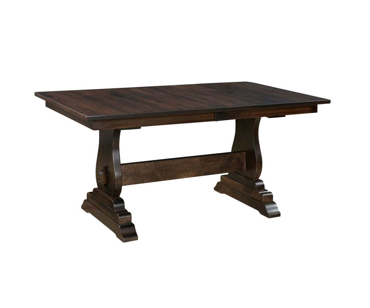 Hermie's Holland Double Pedestal Table - Amish Handcrafted Solid Wood